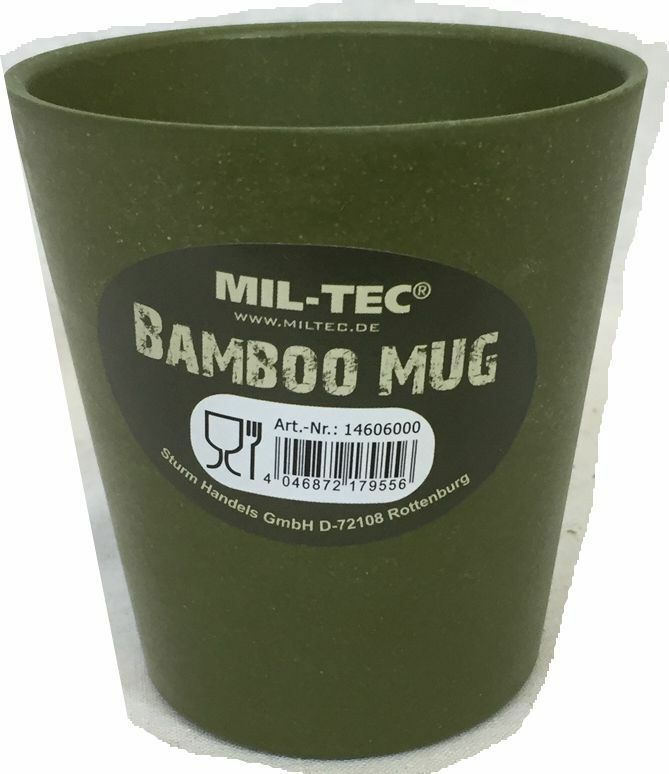 2 x bamboo mugs, camping hiking barbecue Surplus & Lost