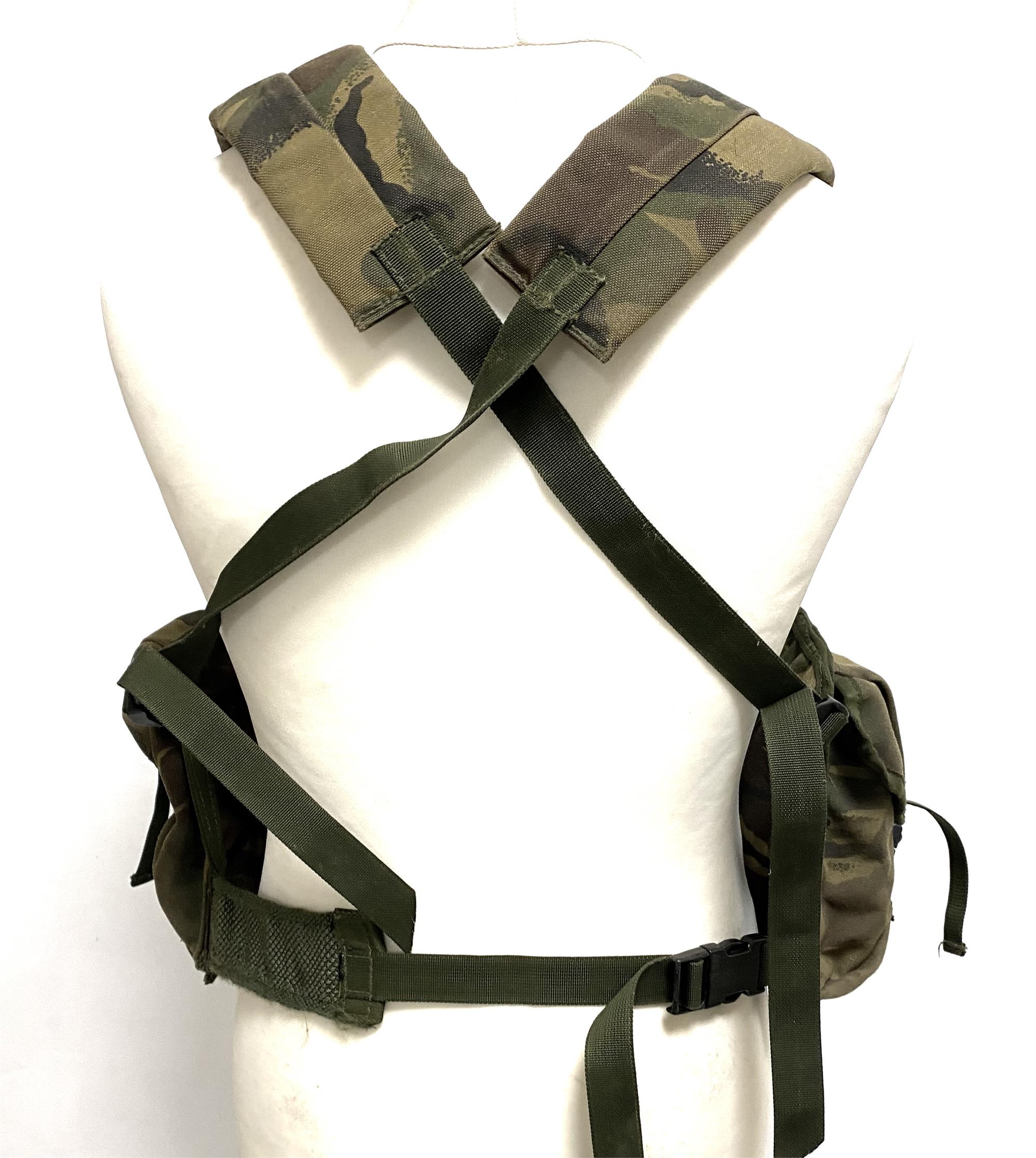 British Army Issue DPM Camo Woodland Chest Rig/bing Bandolier
