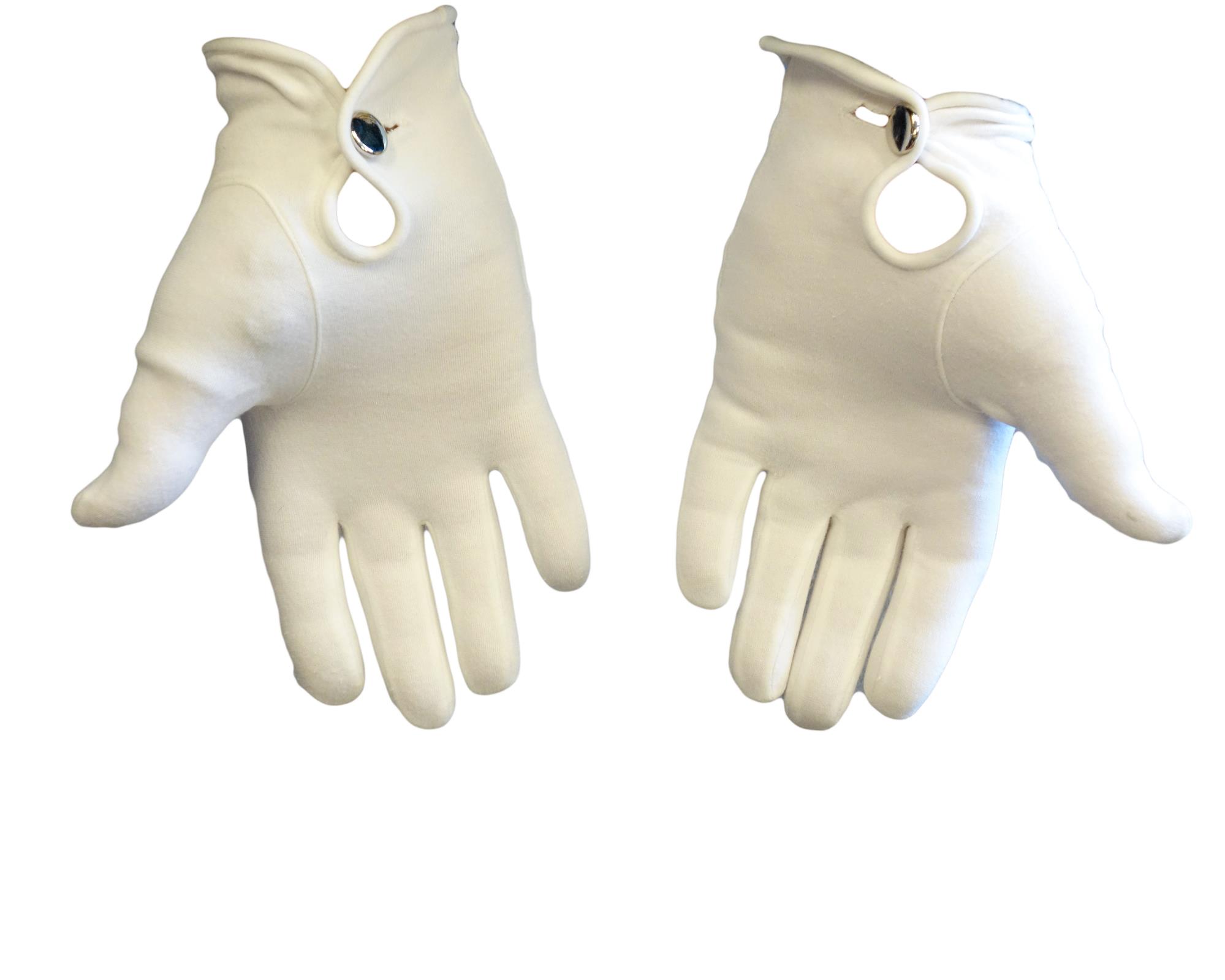 British Army Surplus Ceremonial Gloves Cotton knitted white Surplus