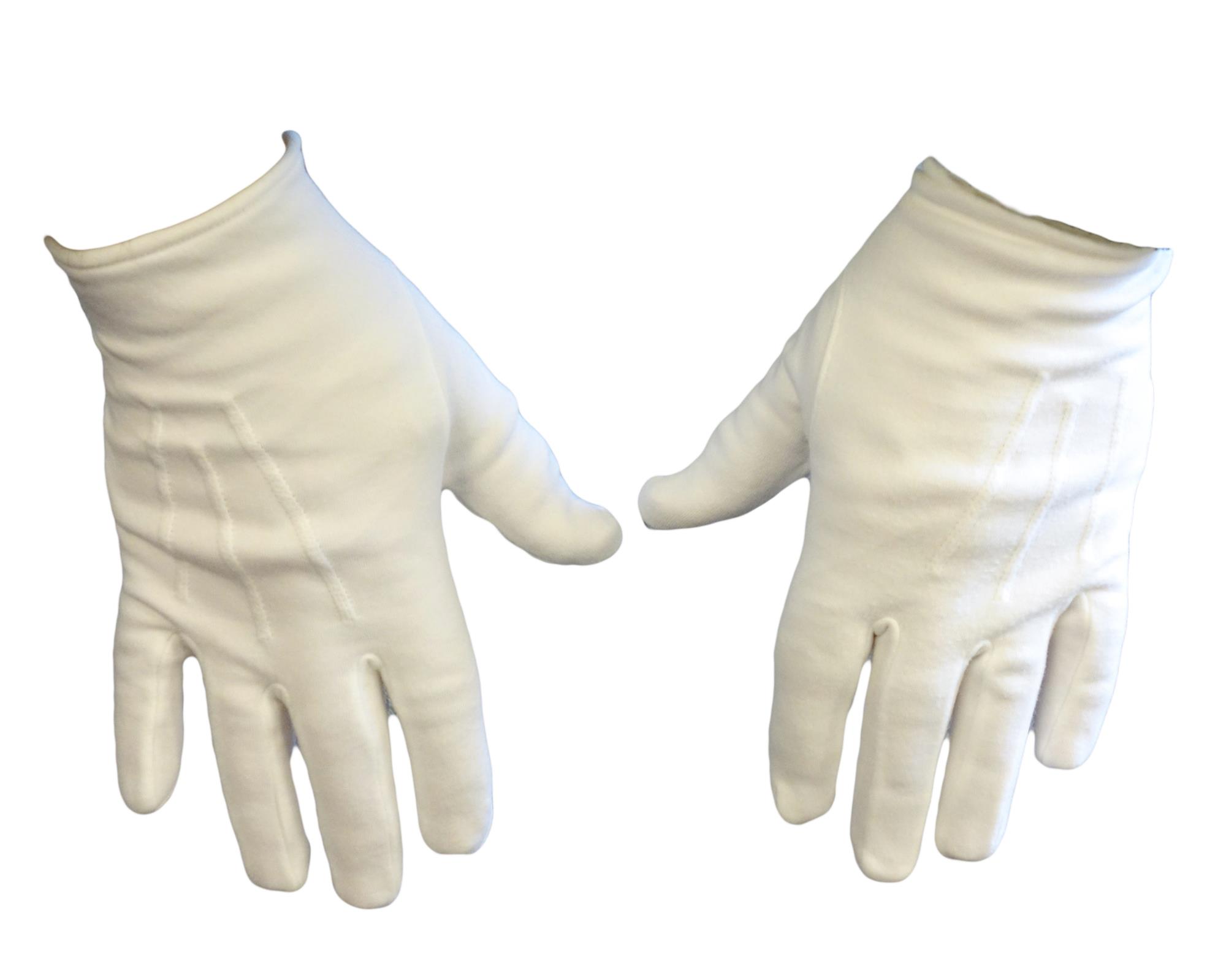 British Army Surplus Ceremonial Gloves Cotton knitted white Surplus