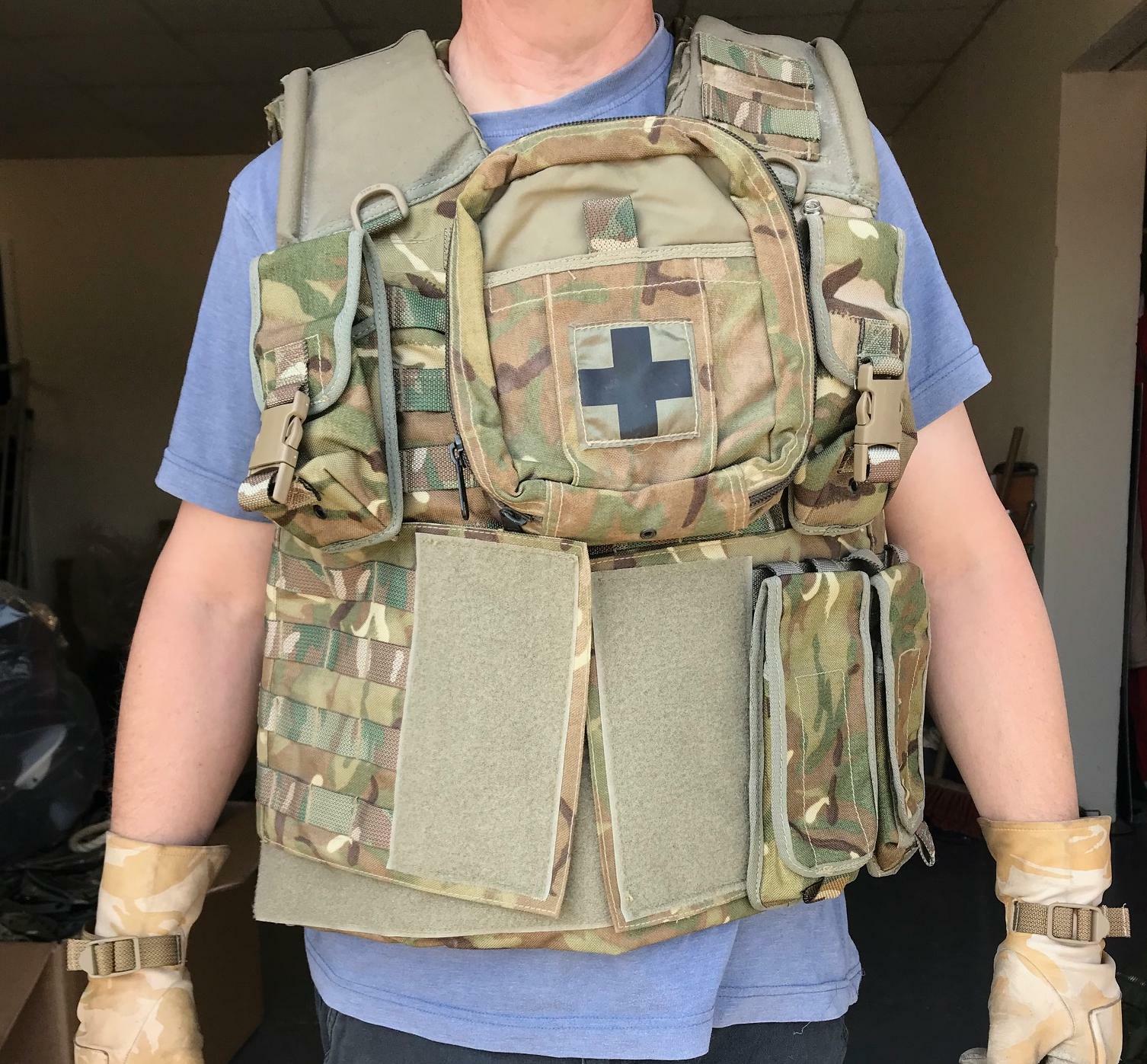 British army surplus MTP camo Osprey vest plus 7 pouches Surplus & Lost