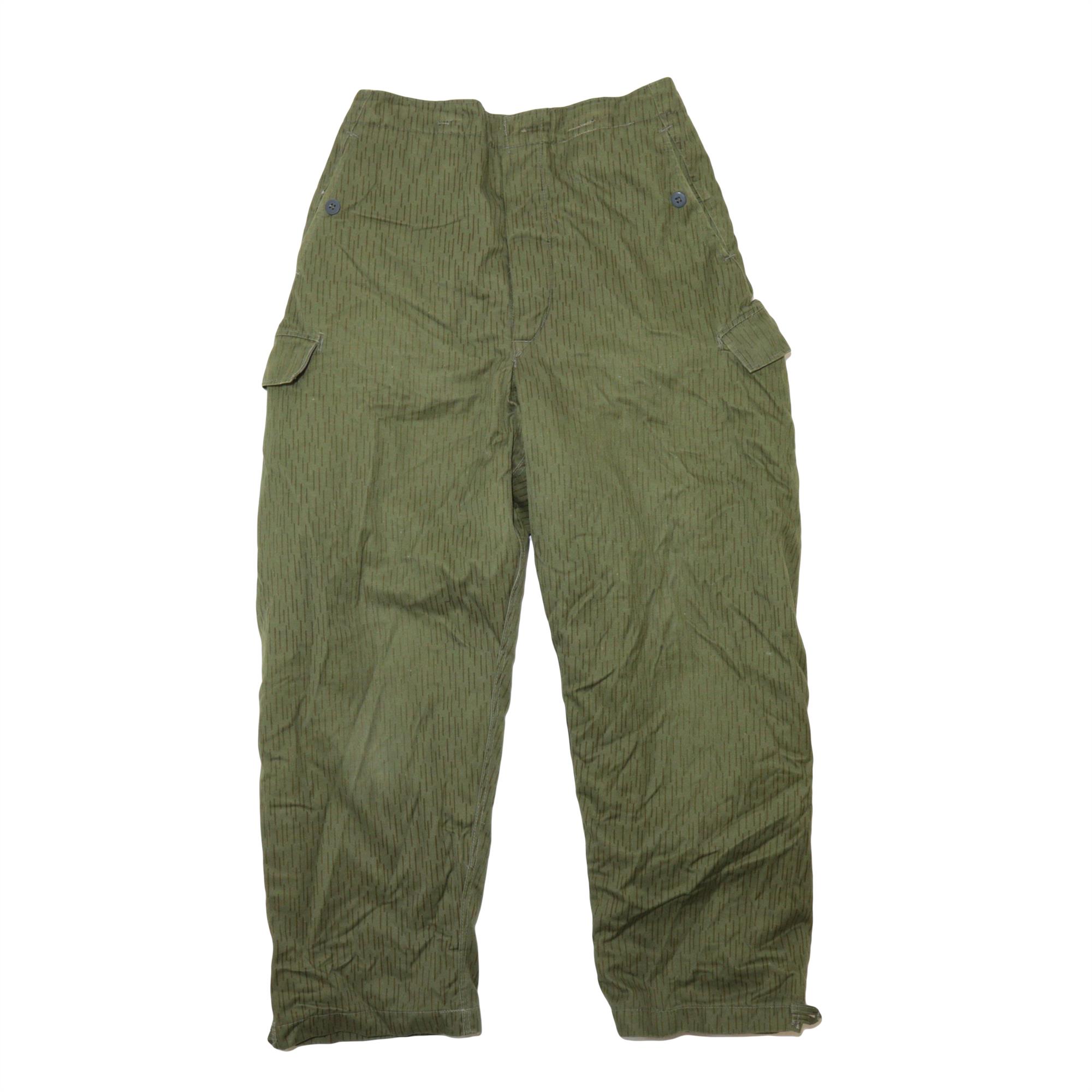 East German Army Surplus Splinter Strictarn Camo Lined Winter Trousers