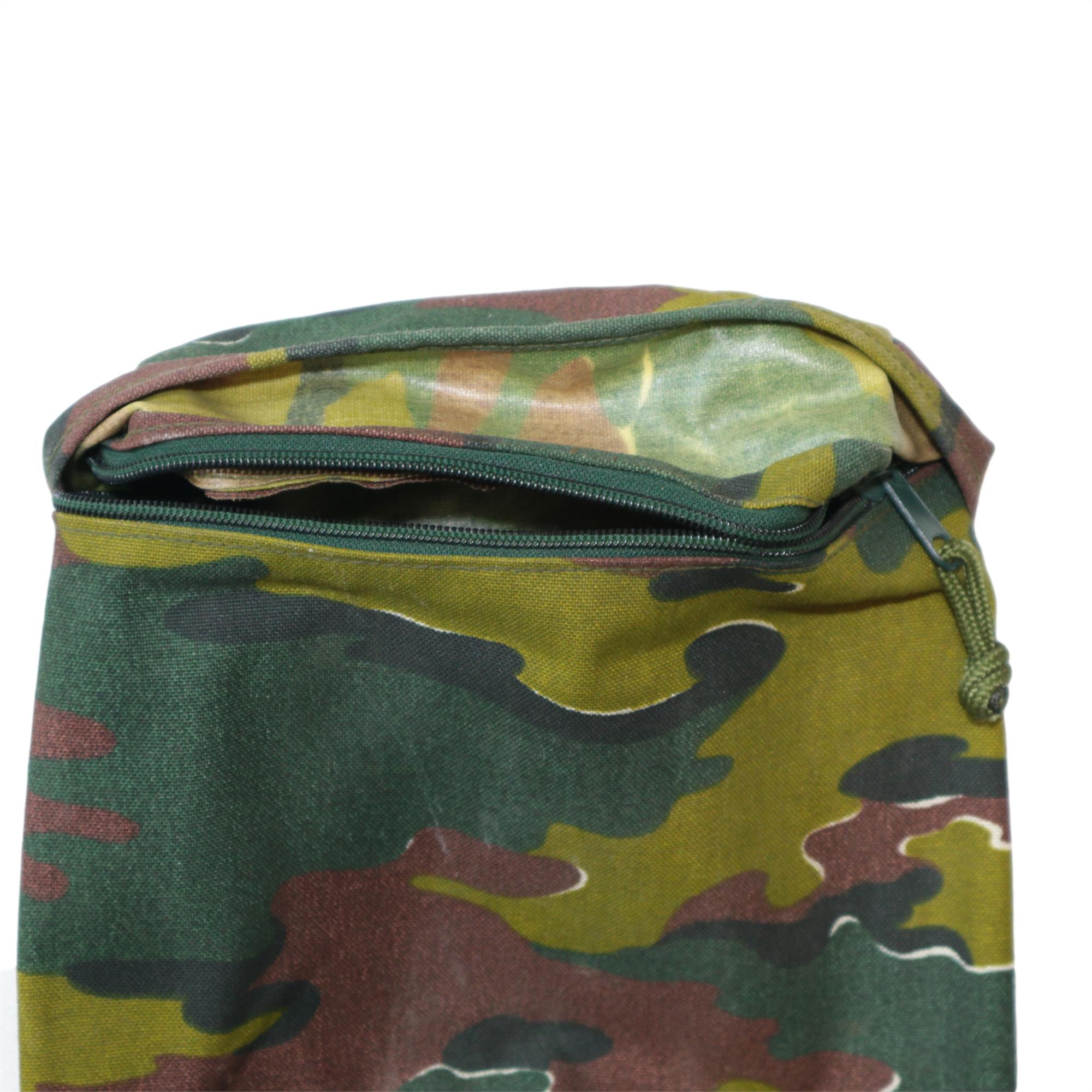 Genuine Belgian Army Surplus Pair of Side Pouches Jigsaw Camouflage Surplus & Lost