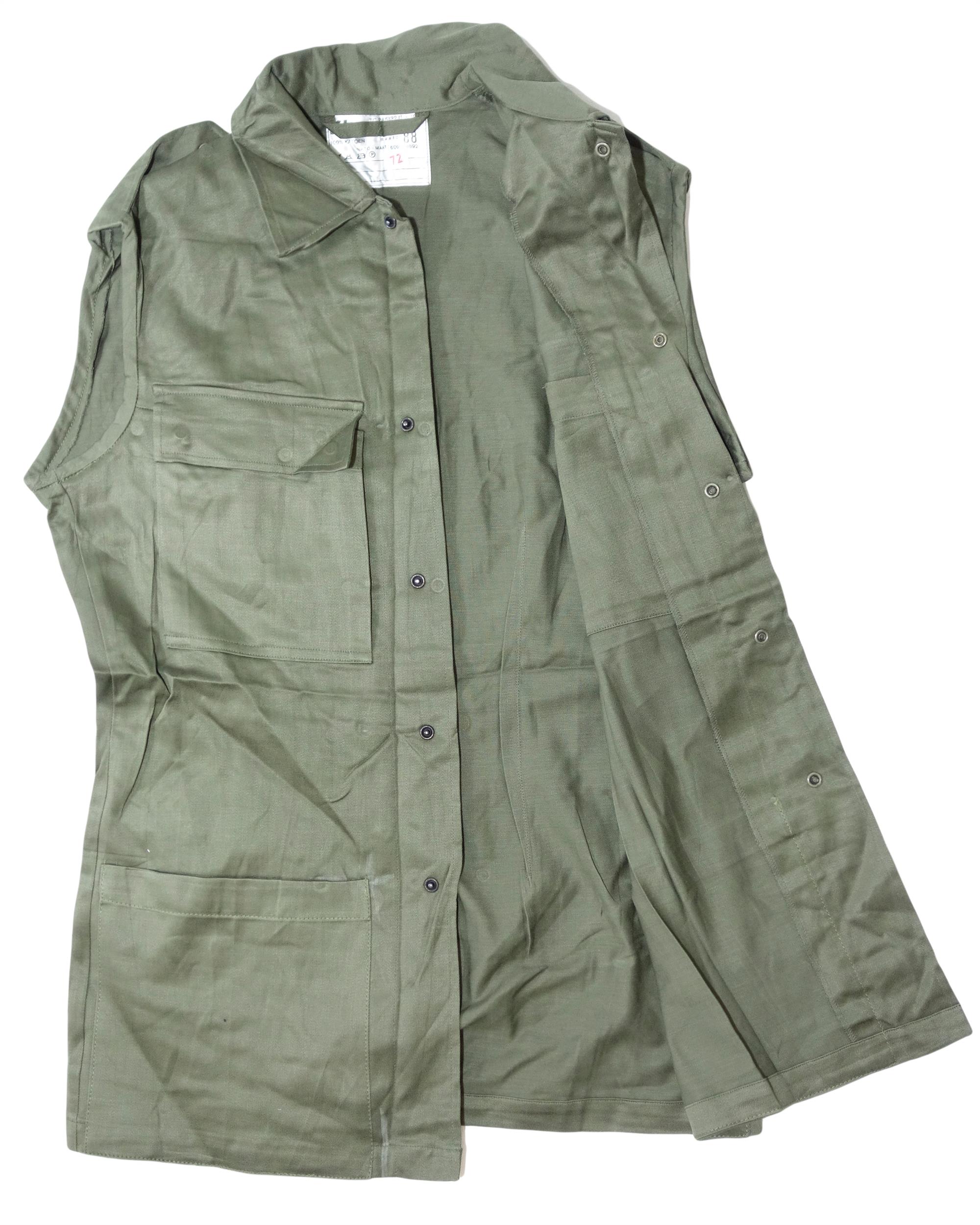 Genuine Dutch Army Surplus Sleeveless Field Jacket Olive Green