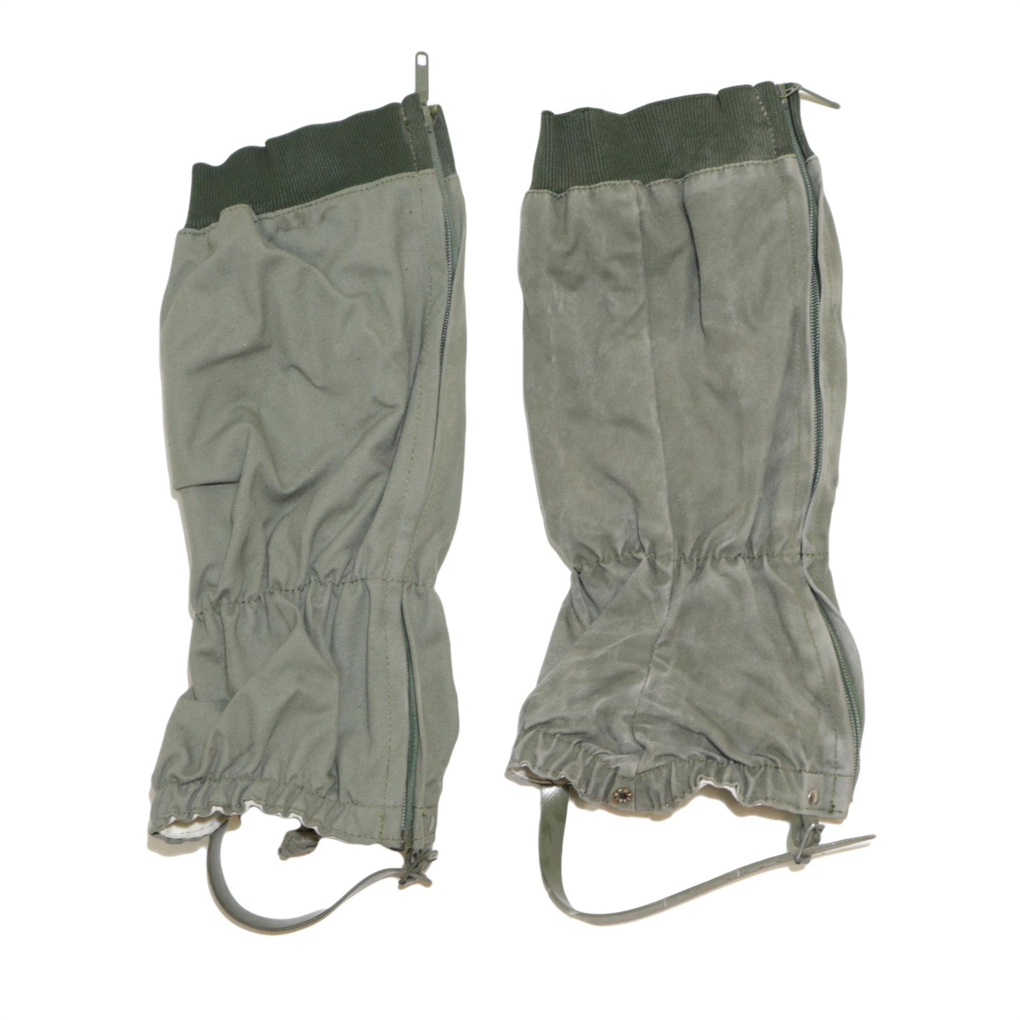 Genuine French Army Surplus M90 OD Canvas Gaiters Surplus & Lost