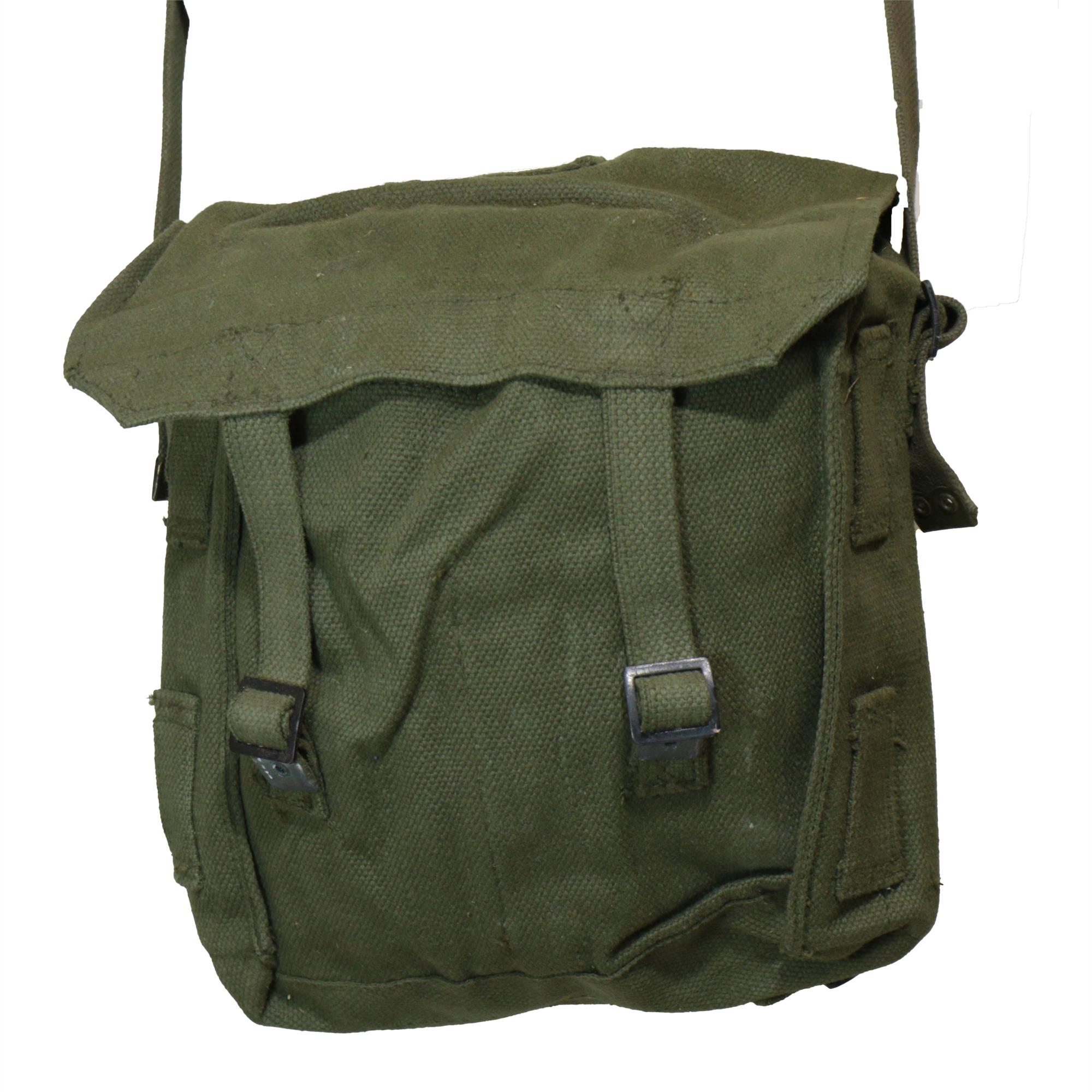 Genuine Nato Dutch Army Surplus Canvas Shoulder Bag Haversack Surplus