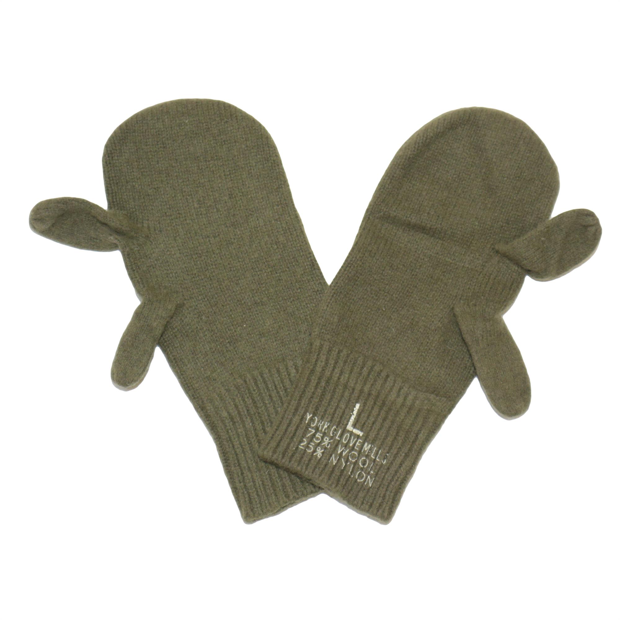 Genuine US GI Army Surplus York Glove Mills Wool Winter Trigger Finger