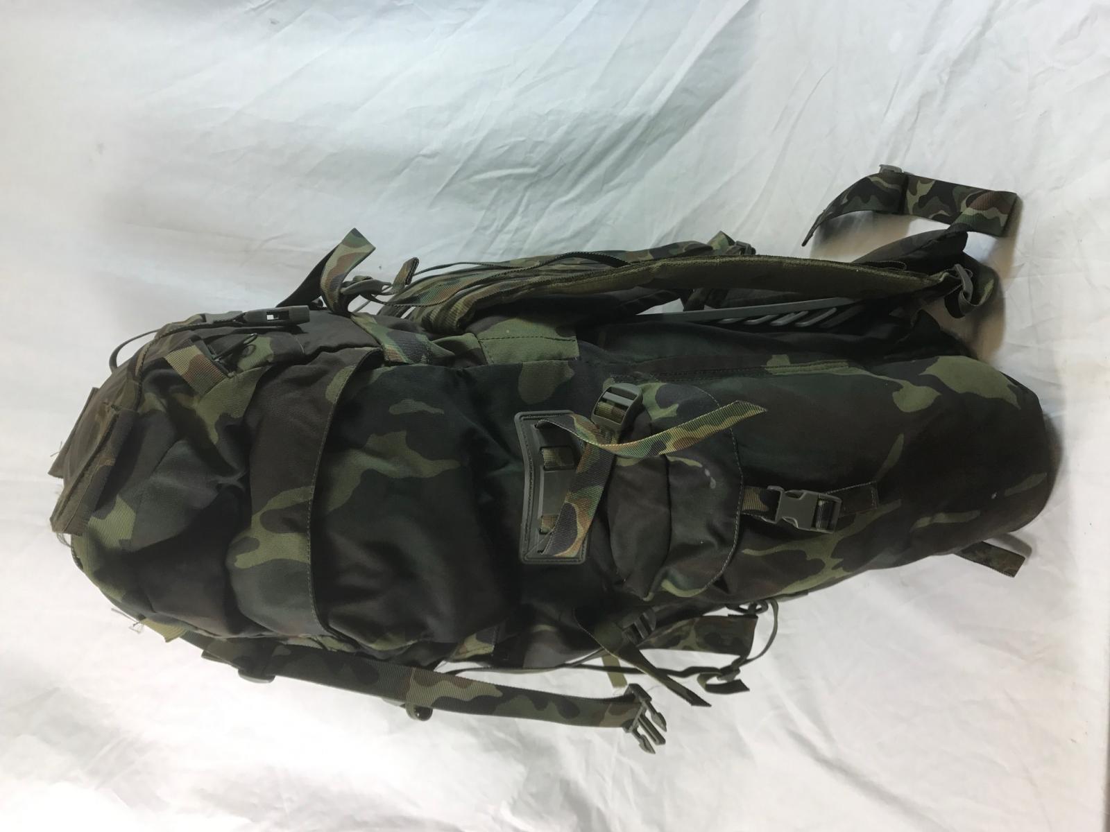 Large 90L Italian army surplus woodland camouflage rucksack backpack ...