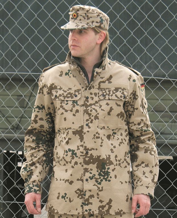 Original German army surplus tropical / desrt camouflage field jacket