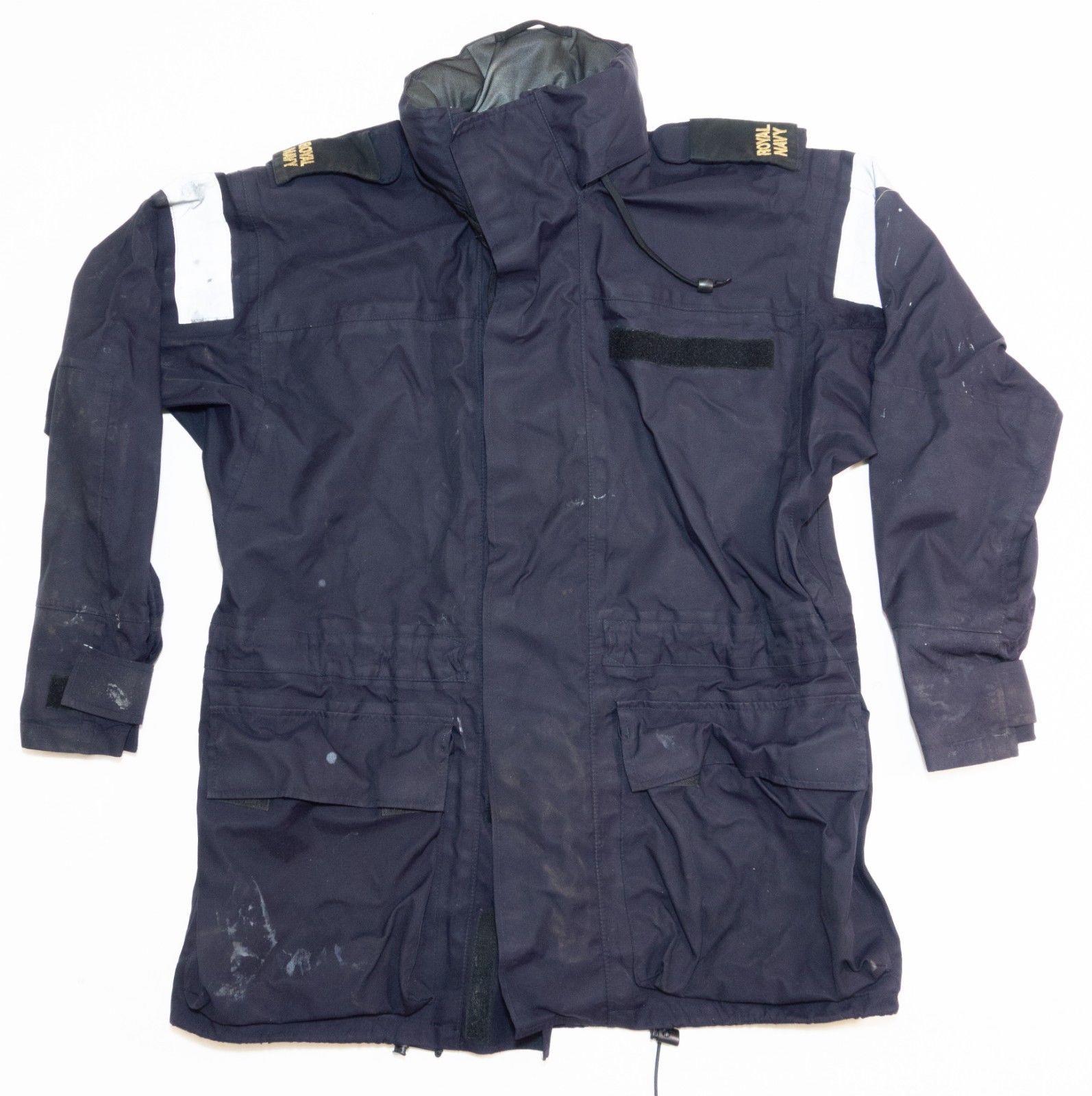 Original Royal Navy surplus Goretex waterproof windproof jacket parka