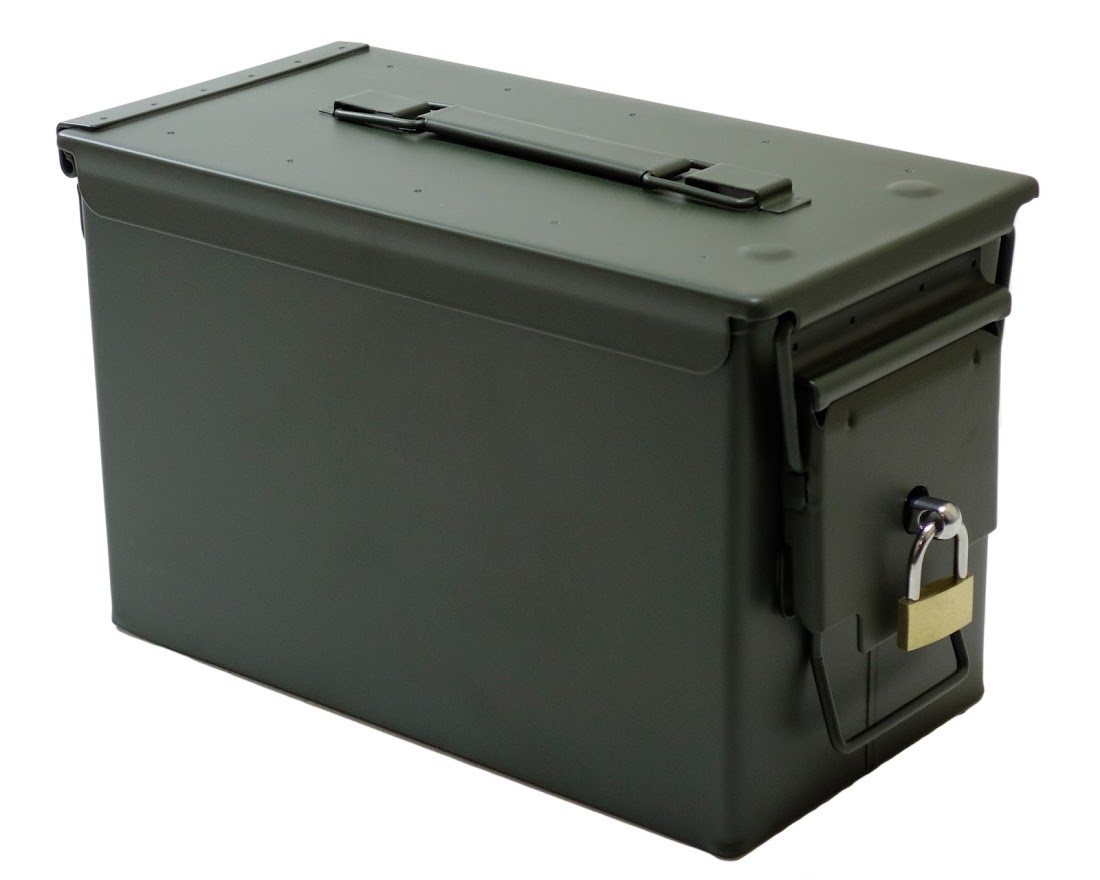 Brand New army style 30 50 cal, lockable ammo boxes Surplus & Lost