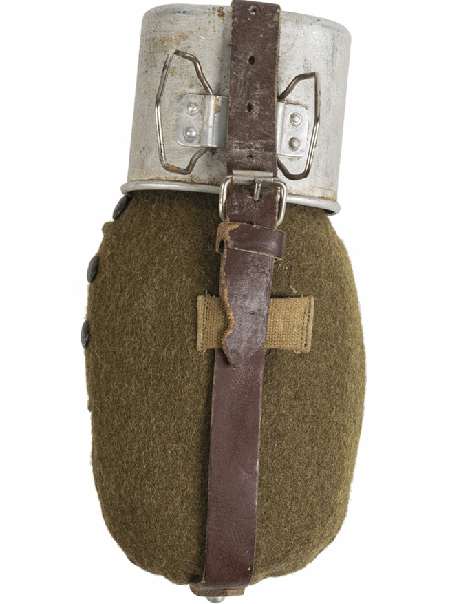 Romanian army surplus canteen, cup and cover vintage retro Surplus & Lost