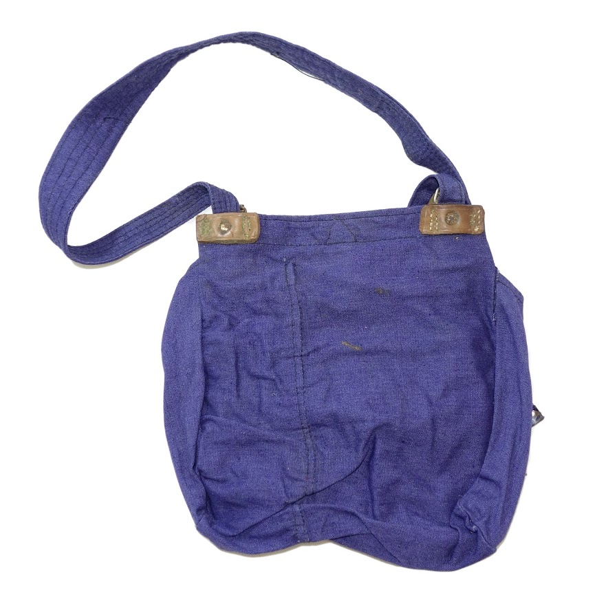 Romanian Army Surplus Cotton Canvas BLUE shoulder messenger Breadbag
