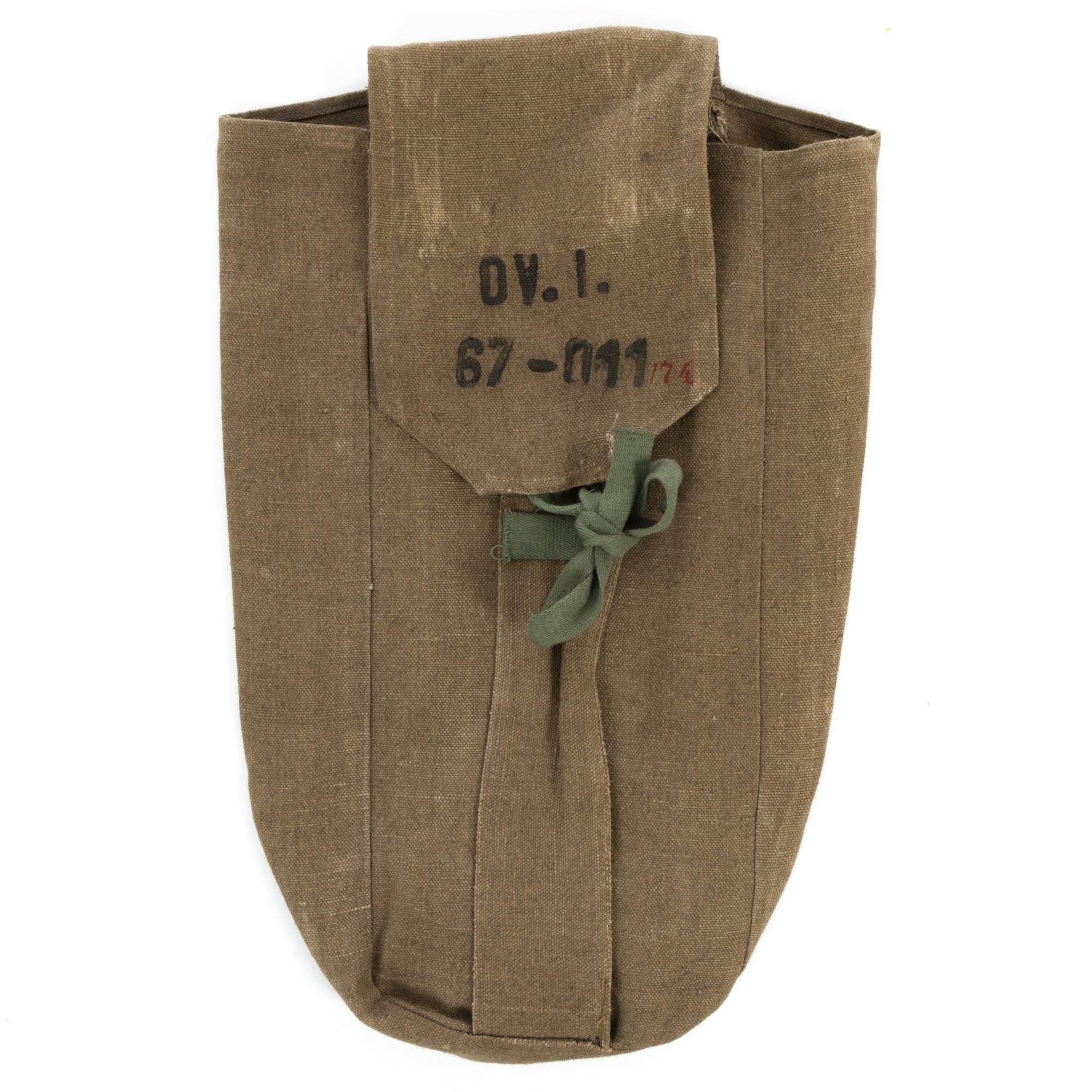 Vintage Czech army surplus cotton canvas bread / storage bag Surplus