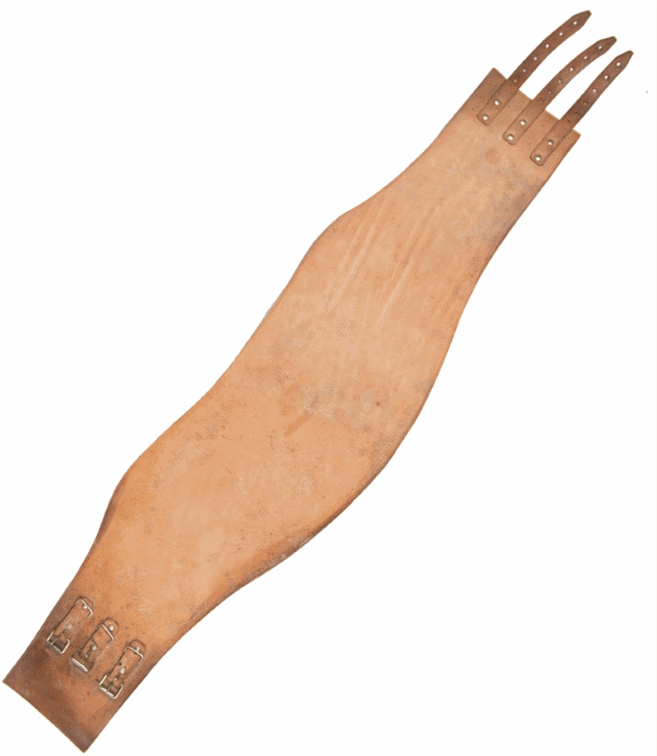 Vintage French army surplus leather motorcycle kidney belt Surplus & Lost