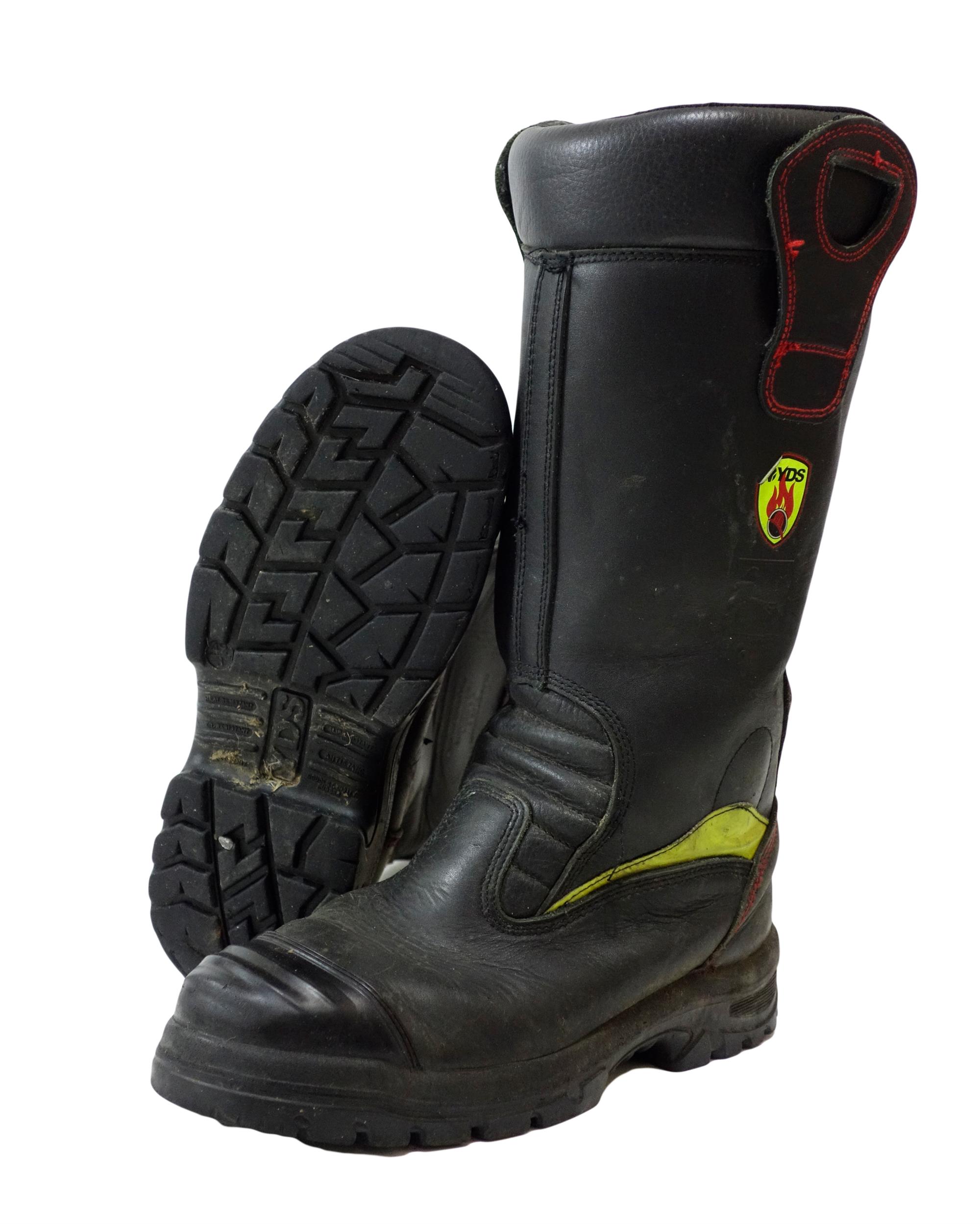 YDS Firefighter Leather Boots Jolly Crosstech Good Condition Surplus