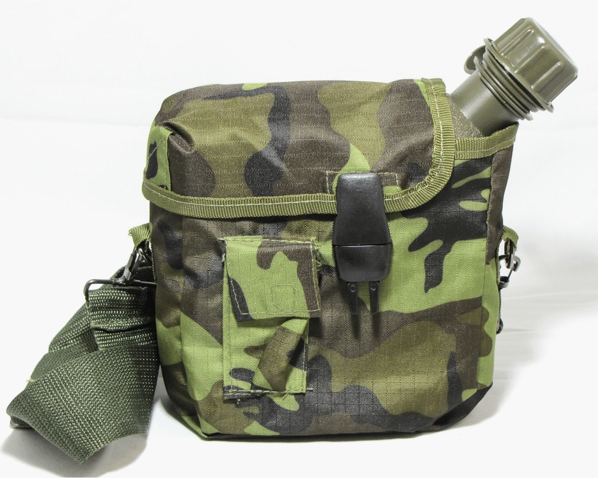 US american army style 2 quart qt water bottle and cover - Surplus & Lost
