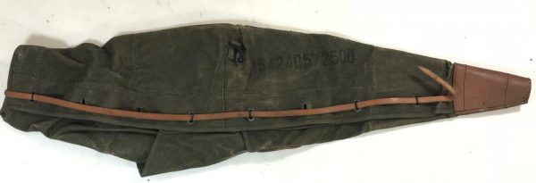 French army surplus aa52 GPMG canvas and leather carrying case - Image 2