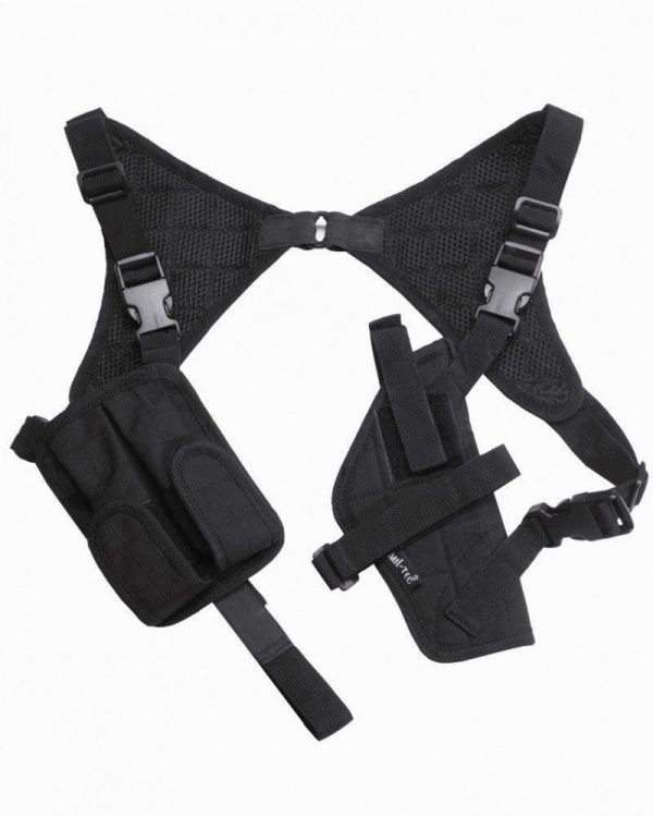 Shoulder holster double magazine pouch left / right handed fully adjustable - Image 2
