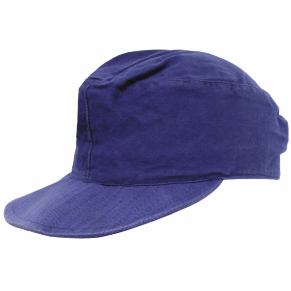 German army surplus blue engineers cap with fold down ear covers - Image 2