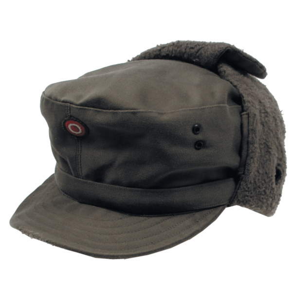 Austrian army surplus winter cold weather cap with neck cover
