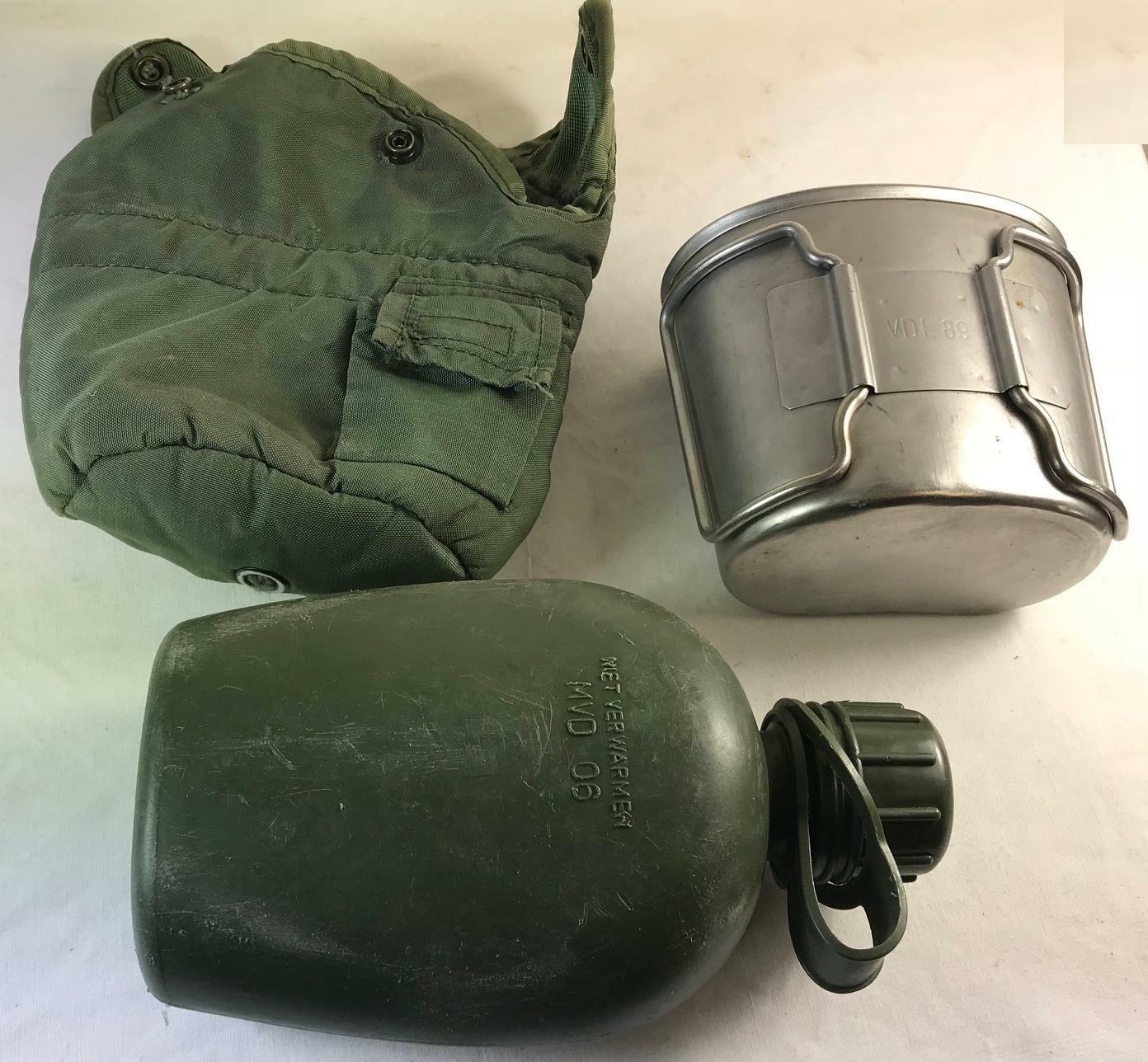 US Military Surplus Olive Green 1 Quart Canteen – Used Condition – Made In USA