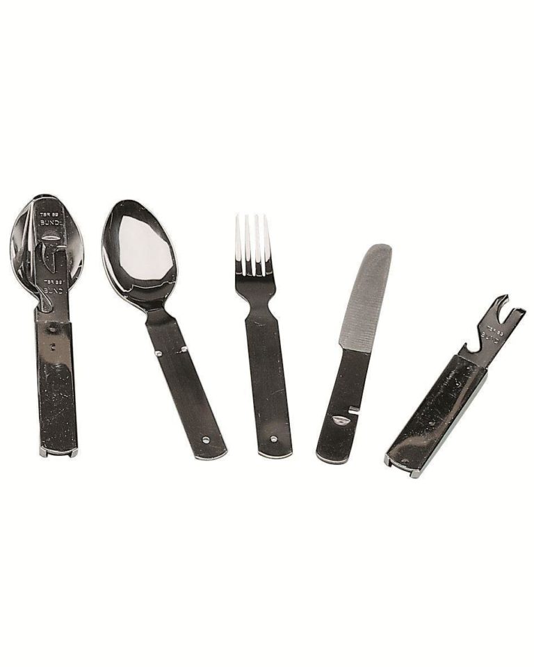 German army surplus 4 piece stainless steel KFS set knife fork spoon