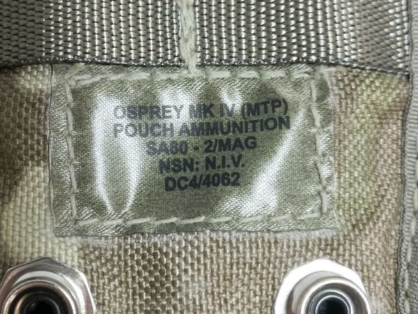 British army surplus  MTP camo double ammuntion pouches molle G1 osprey 2 mag - SINGLE STOCK ITEM - Image 2