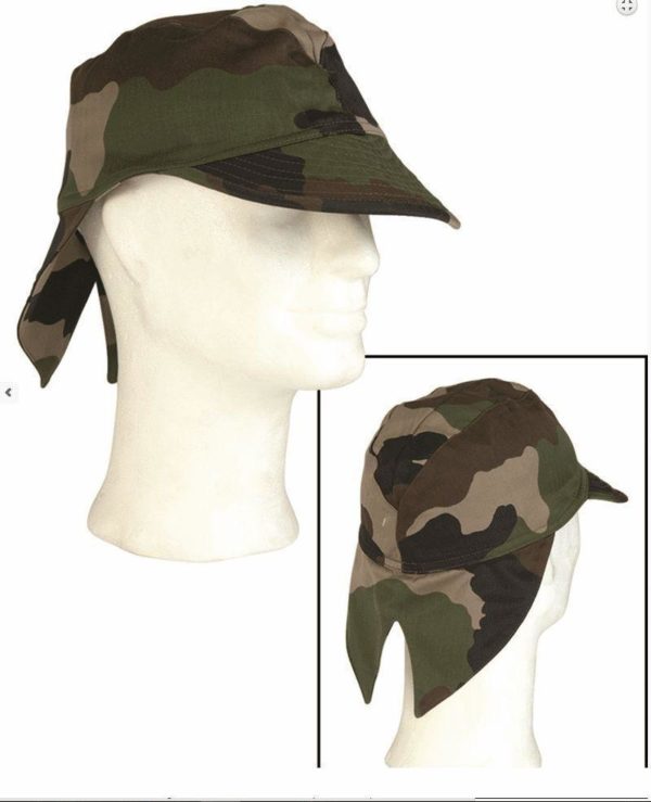 French army surplus woodland camouflage field cap / hat