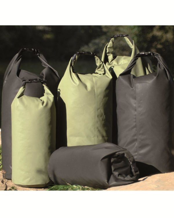 Waterproof  bag sack dry bag  - Keeps it all dry! OLIVE or BLACK, range of sizes
