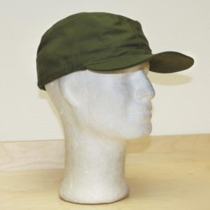 Swedish army surplus M59 olive green field cap with neck cover