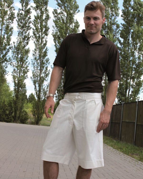 Italian navy surplus white bermuda shorts - small sizes