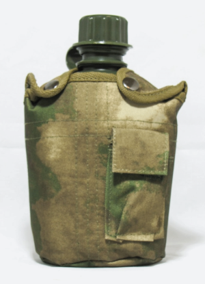 Army   Camouflage Water Bottle  Camping Hiking Canteen Molle