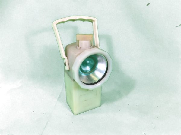 French army surplus Signal lamp, 3 coloured lens