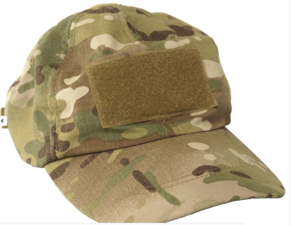 Tactical multitarn/mtp camo baseball cap with velcro patch