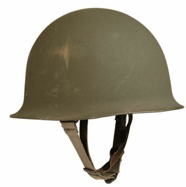 Military army surplus original French M51 combat helmet with liner