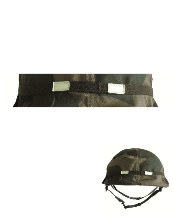Reflective helmet band for combat helmets M1 etc
