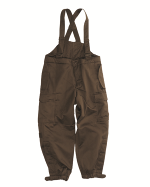 Austrian army surplus thermal trousers / dungarees with braces ...
