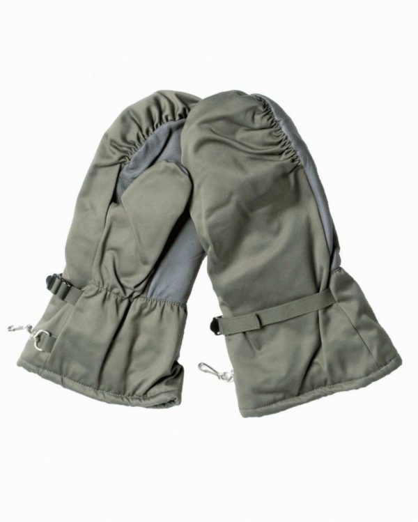 Original German army surplus lined winter cold weather mitts gloves