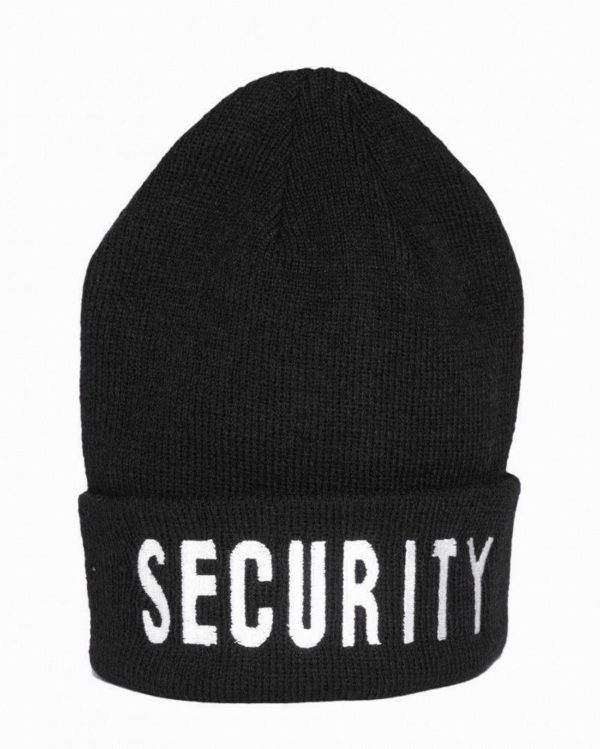 SECURITY bob hat, perfect for those winter patrols