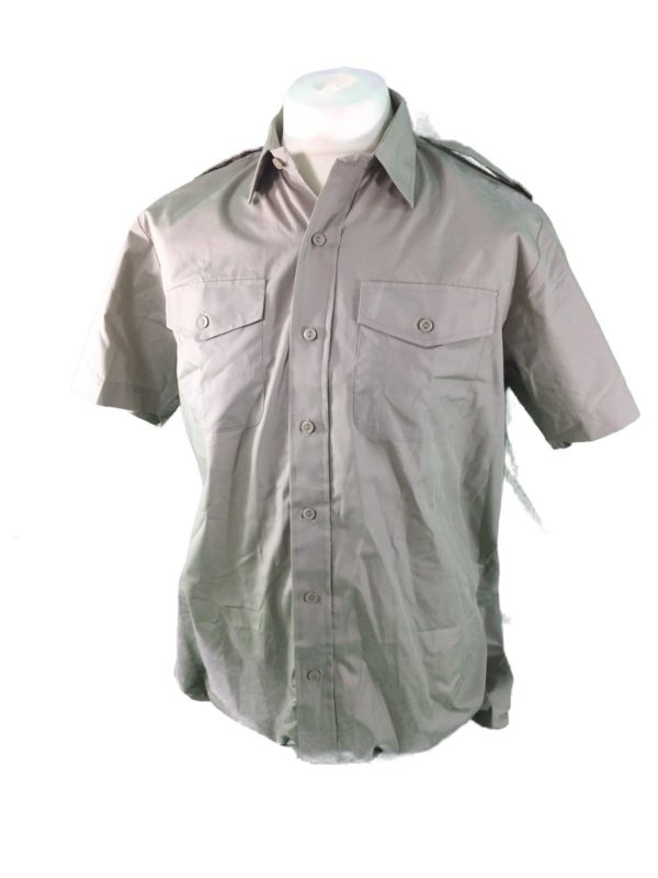British army surplus short  / long sleeved STONE coloured shirt GRADE 1 - Image 2
