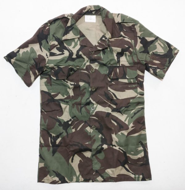 Army Surplus Camouflage Woodland Shirt Short Sleeve