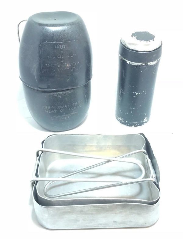 British army 58 pattern water bottle mess tin set thermal mug - Image 2