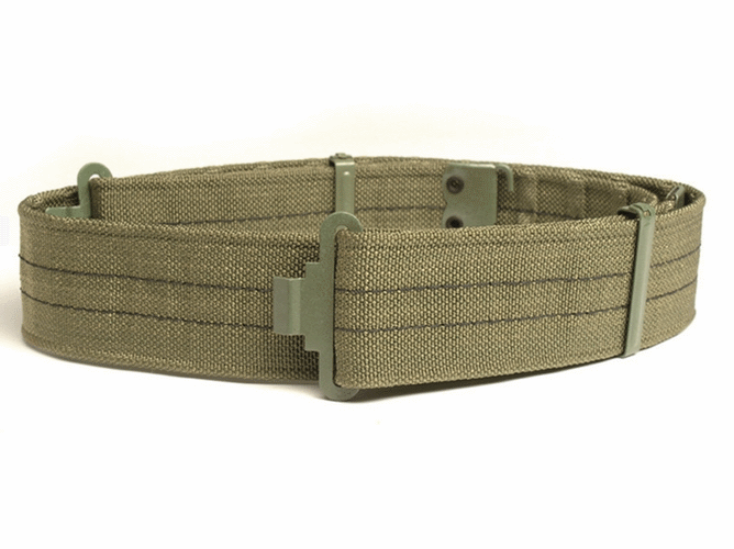 Military surplus web belt clearance