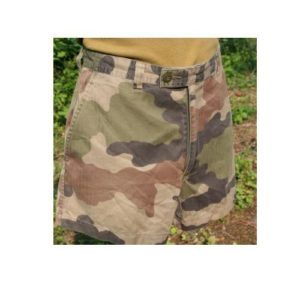 French army surplus woodland camnouflage shorts