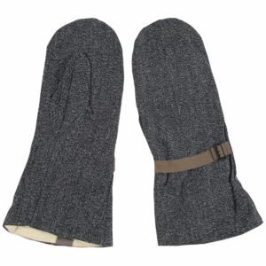 Vintage Swiss military surplus grey lined cold weather over mitts gloves