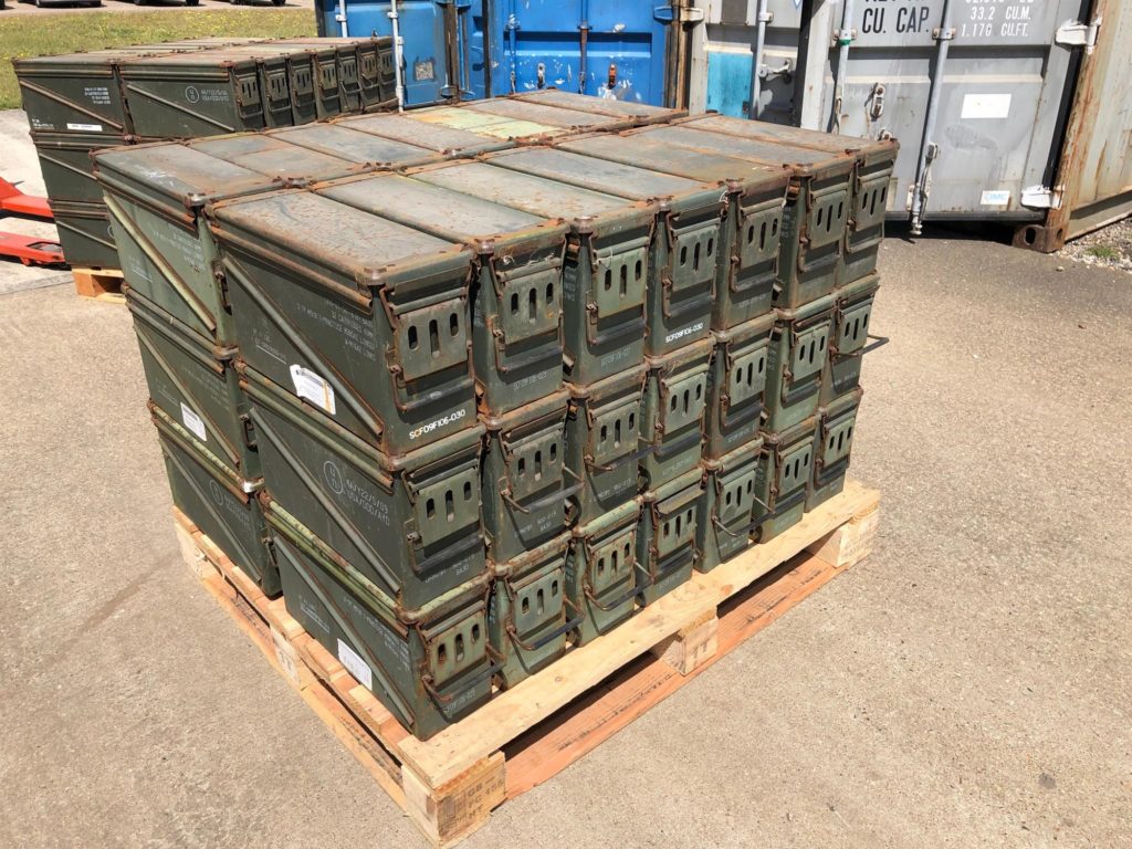 Military army surplus 40mm grenade ammo box heavy duty Surplus & Lost