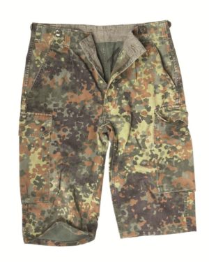 German army surplus flecktarn camouflage bermuda shorts