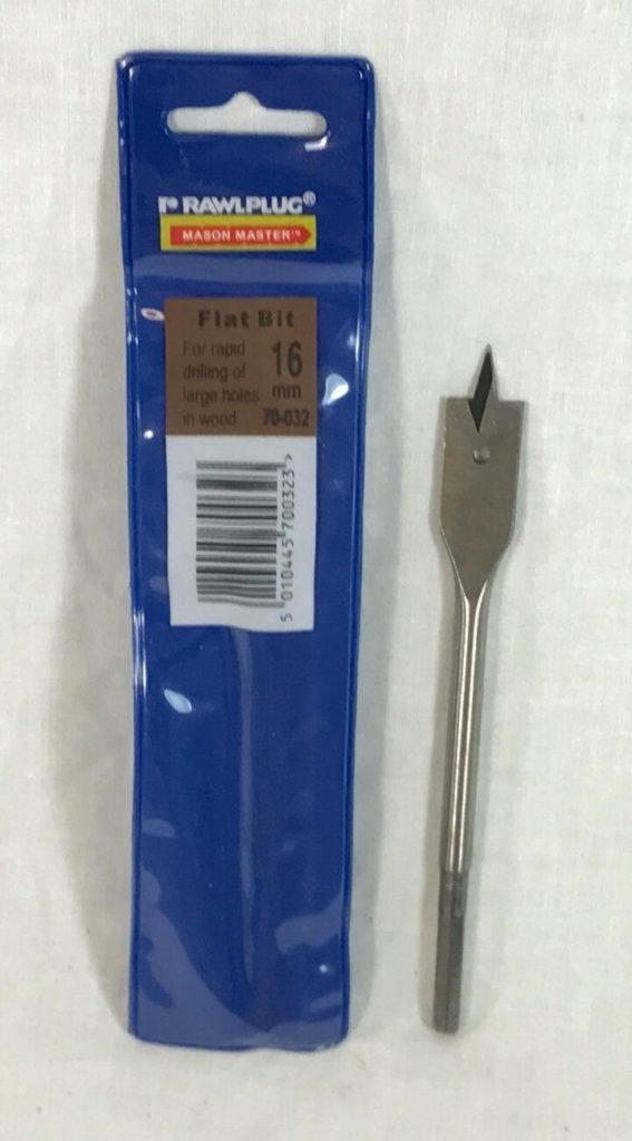RAWLPLUG flat cut drill bit 16mm wood work Surplus & Lost