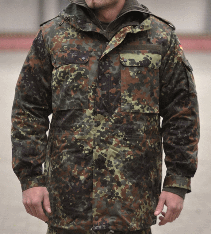german flecktarn parka